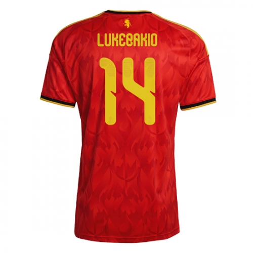 Billige Fotballdrakt Belgia Dodi Lukebakio #14 Replika Hjemmedrakt VM 2026 Kortermet Billige Fotballdrakt Belgia Dodi Lukebakio #14 Replika Hjemmedrakt VM 2026 Kortermet